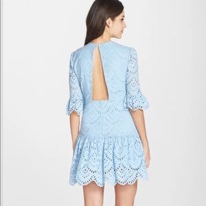 NWT Cynthia Rowley Eyelet Cut Out Back Dress